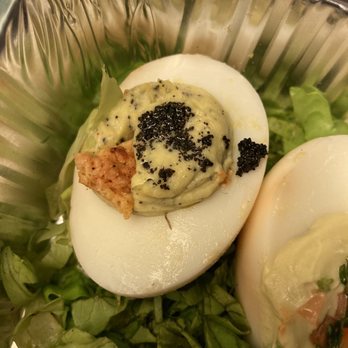 Dullboy - BEWARE!!! Worm crawling on deviled eggs - Cocktail Bars Near Me - Jersey City, New Jersey