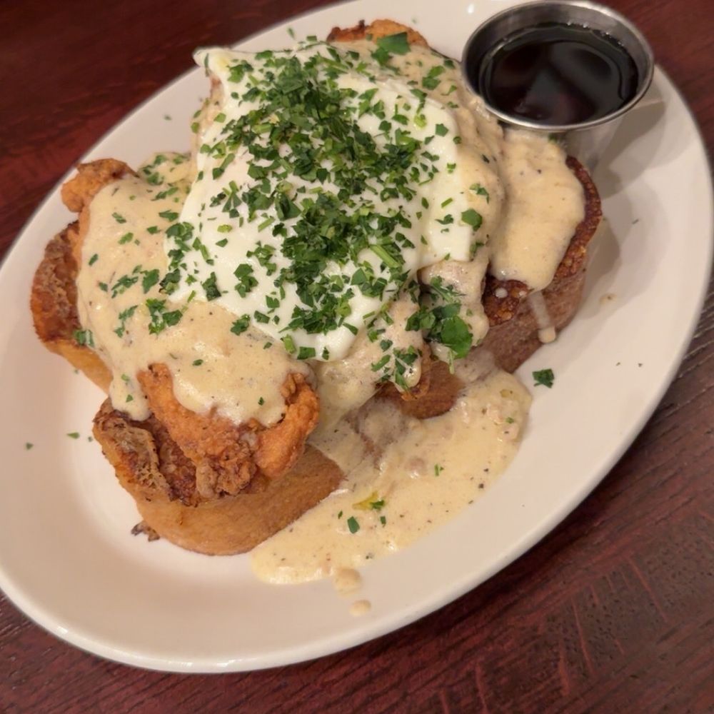 Edina Grill - French Toast Chicken Stack - American Near Me - Edina, Minnesota Edina Grill - French Toast Chicken Stack - American Near Me - Edina, Minnesota