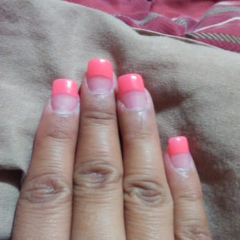 Lucky Nails & Spa - First one to the side very unhappy n pay $61 not happy about this - Nail Salons Near Me - El Monte, California