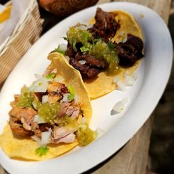Café Escondido - Pollo and Asada tacos.