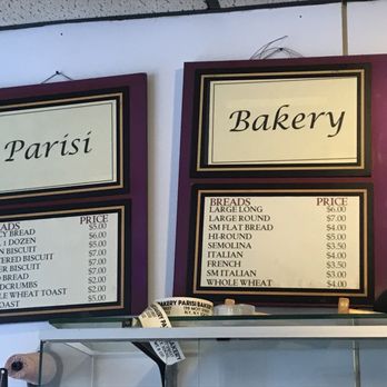 Parisi Bakery - Bread menu - Bakeries Near Me - New York, New York