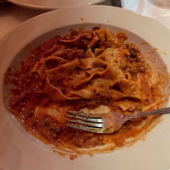 Antique Table - Half of my fettuccine bolognese .. Fresh pasta and sauce was excellent! - Italian Near Me - Winthrop, Massachusetts Antique Table - Half of my fettuccine bolognese .. Fresh pasta and sauce was excellent! - Italian Near Me - Winthrop, Massachusetts
