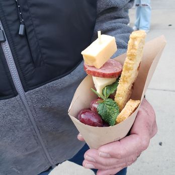 TosaFest - Charcuterie cup from Tosa Village Cheese shop - Festivals Near Me - Milwaukee, Wisconsin