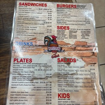 Roosters BBQ And Catfish - Menu - Barbeque Near Me - Ellington, Missouri Roosters BBQ And Catfish - Menu - Barbeque Near Me - Ellington, Missouri