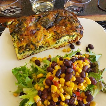 Freedom Run Winery - Quiche and spring salad - Wine Tasting Room Near Me - Lockport, New York