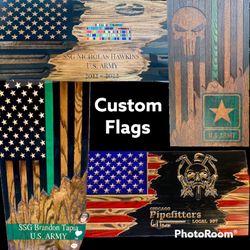 Display of customizable flags