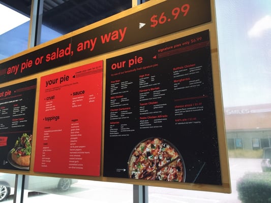 Menu photo 4 Pie Five Pizza Allen, TX