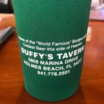 Duffy's Tavern - Souvenir coozie! - Burgers Near Me - Holmes Beach, Florida Duffy's Tavern - Souvenir coozie! - Burgers Near Me - Holmes Beach, Florida