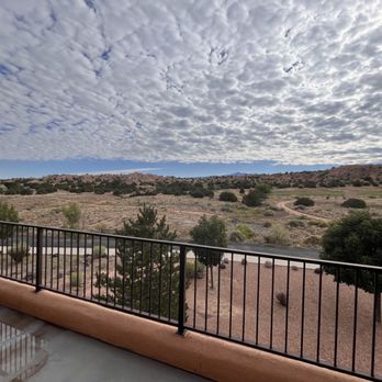 Hilton Santa Fe Buffalo Thunder - The morning after a rain, beautiful view from hotel room balcony. - Hotels Near Me - Santa Fe, New Mexico Hilton Santa Fe Buffalo Thunder - The morning after a rain, beautiful view from hotel room balcony. - Hotels Near Me - Santa Fe, New Mexico