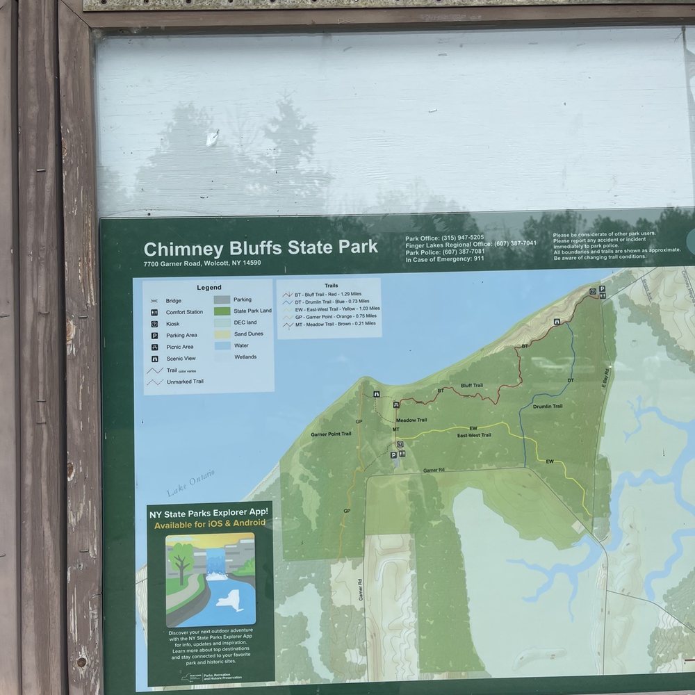 Chimney Bluffs State Park - Map - Parks Near Me - Wolcott, New York