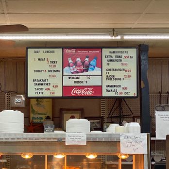 Freddie's - Menu - Burgers Near Me - Wharton, Texas