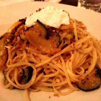 Harper's - Customized menu item for my vegetarian and pregnant friend- linguine with vegetables and ricotta cheese in a garlic butter sauce - New American Near Me - Dobbs Ferry, New York