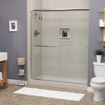 Envision Remodeling - Recessed storage. Easy to clean. Beautiful tile design. - General Contractors Near Me - Lexington, Kentucky