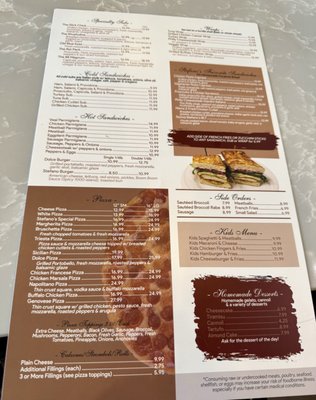 Menu photo 2 Stefano's Pizzeria Pompton Plains, NJ Menu photo 2 Stefano's Pizzeria Pompton Plains, NJ