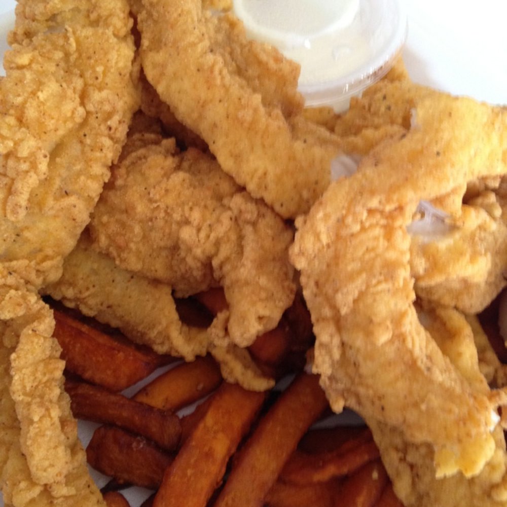 Zydeco's - Fried catfish and our subbed sweet potato fries, both excellent!! - Cajun/Creole Near Me - Belle Chasse, Louisiana Zydeco's - Fried catfish and our subbed sweet potato fries, both excellent!! - Cajun/Creole Near Me - Belle Chasse, Louisiana