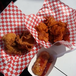 Pineapple Express By Chicken Charlie's - Getting my heart attack on. Fried chicken skins fried twinkie fried doritos. OMG help