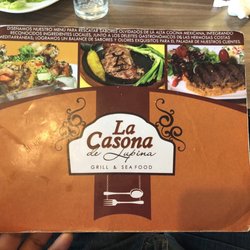 La Casona de Lupina - Portada de menu en La Casona de Lupina