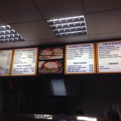 Harrys Fish Bar - The menu.
