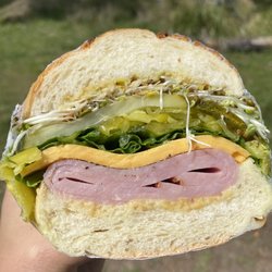 Gualala Supermarket - Ham and cheddar deli sandwich made to order