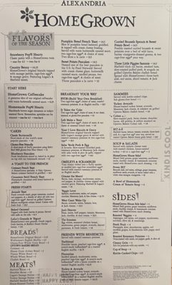 Menu photo 3 Home Grown Atlanta, GA