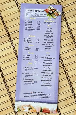 Menu photo 2 Sushi 99 St. Augustine, FL