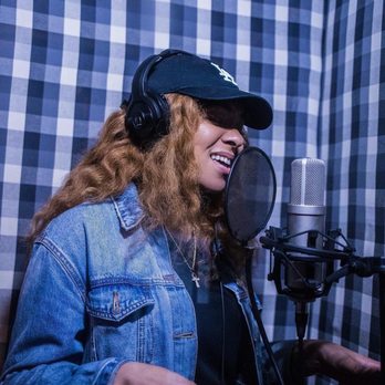 BMX Studios LA - Singer Aysha Monet in the booth. - Recording & Rehearsal Studios Near Me - Los Angeles, California BMX Studios LA - Singer Aysha Monet in the booth. - Recording & Rehearsal Studios Near Me - Los Angeles, California
