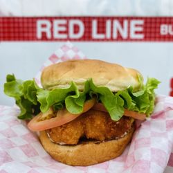Red Line Burgers - A Crispy Chicken Burger at Red Line Burgers