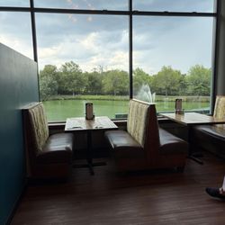 Views outside of the dining area windows.