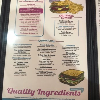 66 Diner - Menu - Diners Near Me - Albuquerque, New Mexico