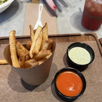 Brassica - Fries and sauces! - Mediterranean Near Me - Upper Arlington, Ohio