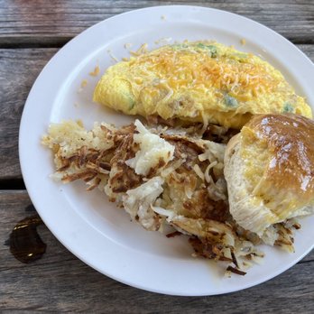 Orange Blossoms - Keystone Heights - Western omelette with has browns and biscuit. - Southern Near Me - Keystone Heights, Florida