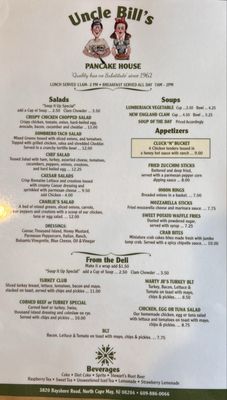 Menu photo 2 Uncle Bill's Pancake House Cape May, NJ Menu photo 2 Uncle Bill's Pancake House Cape May, NJ