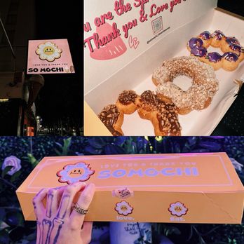 Somochi - I was given a coconut instead of glaze but ended up trading out the Ube for glaze. - Donuts Near Me - Los Angeles, California