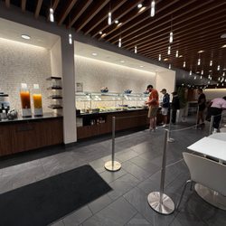 The Centurion Lounge - Buffet line (at 6:30 AM)