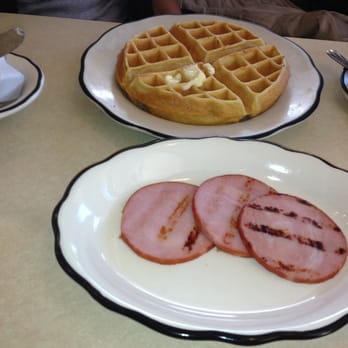 Hamden Town House - Belgium waffle with Canadian bacon... - Diners Near Me - Hamden, Connecticut