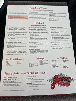 Menu photo 2 Junior's Cafe & Grill Eagan, MN