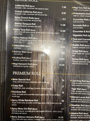 Menu photo 8 Sushi Moto Oak Harbor, WA