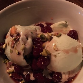 Flying Pig Pub & Kitchen - Spumoni pistachio gelato with brandied cherries - Pubs Near Me - Oceanside, California