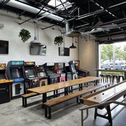 Institution Ale - Santa Barbara - Back / game area facing parking lot
