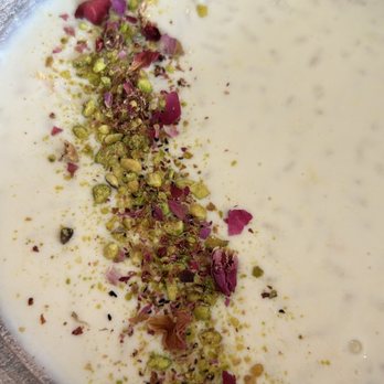 Balkan Treat Box - Rice pudding with pistachio and rose petals - Turkish Near Me - Webster Groves, Missouri Balkan Treat Box - Rice pudding with pistachio and rose petals - Turkish Near Me - Webster Groves, Missouri