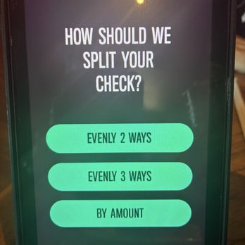 Outback Steakhouse - Check out kiosk was unnecessarily complicated when wanting to split things based on what was purchased. - Steakhouses Near Me - Roseville, California