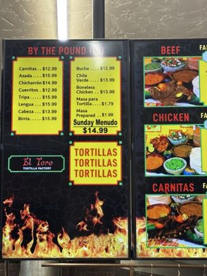 Menu photo 7 El Toro Tortilleria Fresno, CA Menu photo 7 El Toro Tortilleria Fresno, CA