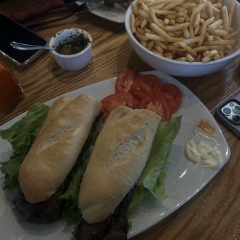 Corrientes 348 - Sandwich de Entraña y un side de papas fritas. - Argentine Near Me - Tarzana, California