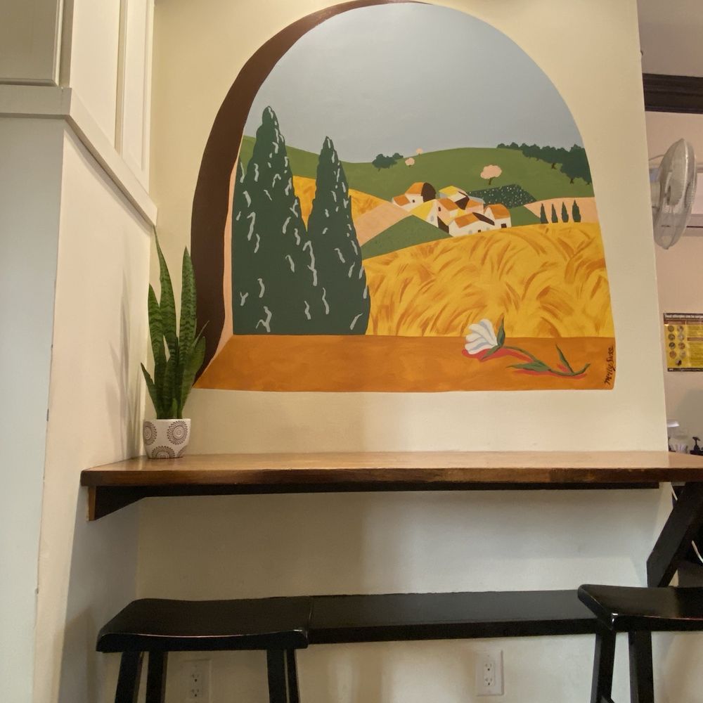 Bien Cuit - Mural in back of establishment - Bakeries Near Me - Brooklyn, New York