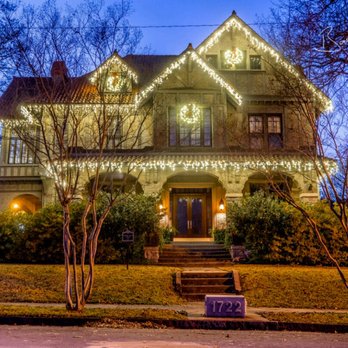 Lights by Sparky - Icicle lights on a older home in Little Rock - Lighting Fixtures & Equipment Near Me - Benton, Arkansas