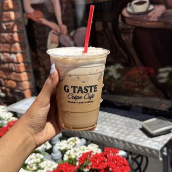 G Taste Crepe Cafe - Vanilla Iced Latte - Creperies Near Me - Huntington, New York