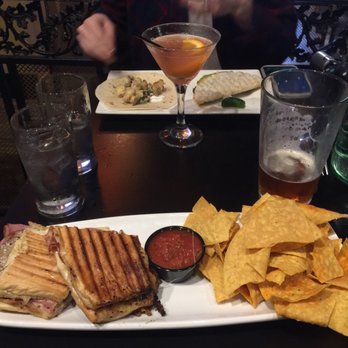 Crave Cantina - Cuban in the front, breaded chicken taco and crispy wonton tuna tartare in the back. - Latin American Near Me - Cuyahoga Falls, Ohio Crave Cantina - Cuban in the front, breaded chicken taco and crispy wonton tuna tartare in the back. - Latin American Near Me - Cuyahoga Falls, Ohio