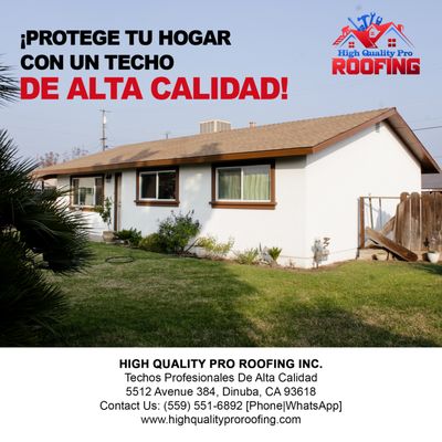 High Quality Pro Roofing Logo