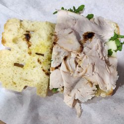 A Gourmet Sandwiches - Balsamic on the turkey provolone yum!