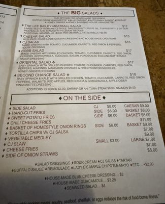 Menu photo 3 CJ Sparrow Pub & Eatery Cheshire, CT Menu photo 3 CJ Sparrow Pub & Eatery Cheshire, CT